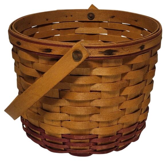 2000 Longaberger Basket With Handle - Picture 1 of 4